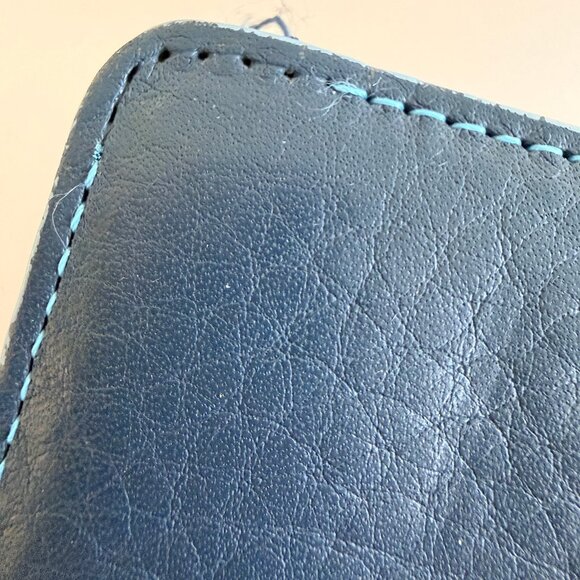 Fossil Blue Bifold Leather Wallet   - Picture 5 of 6